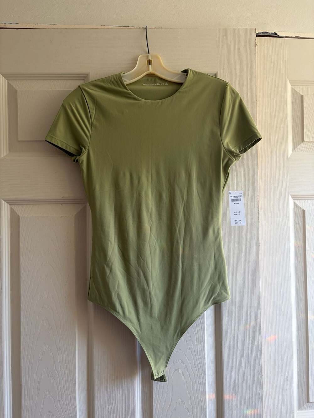 Abercrombie Olive Green Short Sleeve Bodysuit